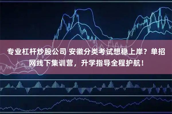 专业杠杆炒股公司 安徽分类考试想稳上岸？单招网线下集训营，升学指导全程护航！